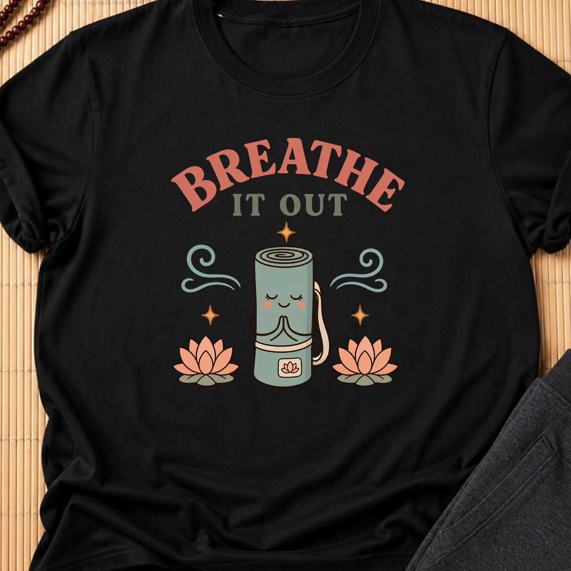Breathe It Out Yoga T-Shirt.