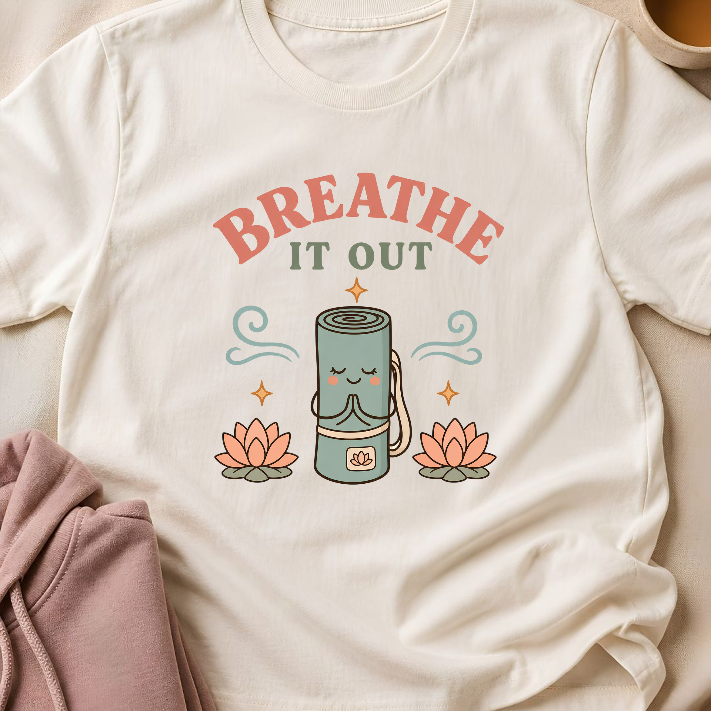 Breathe It Out Yoga T-Shirt.