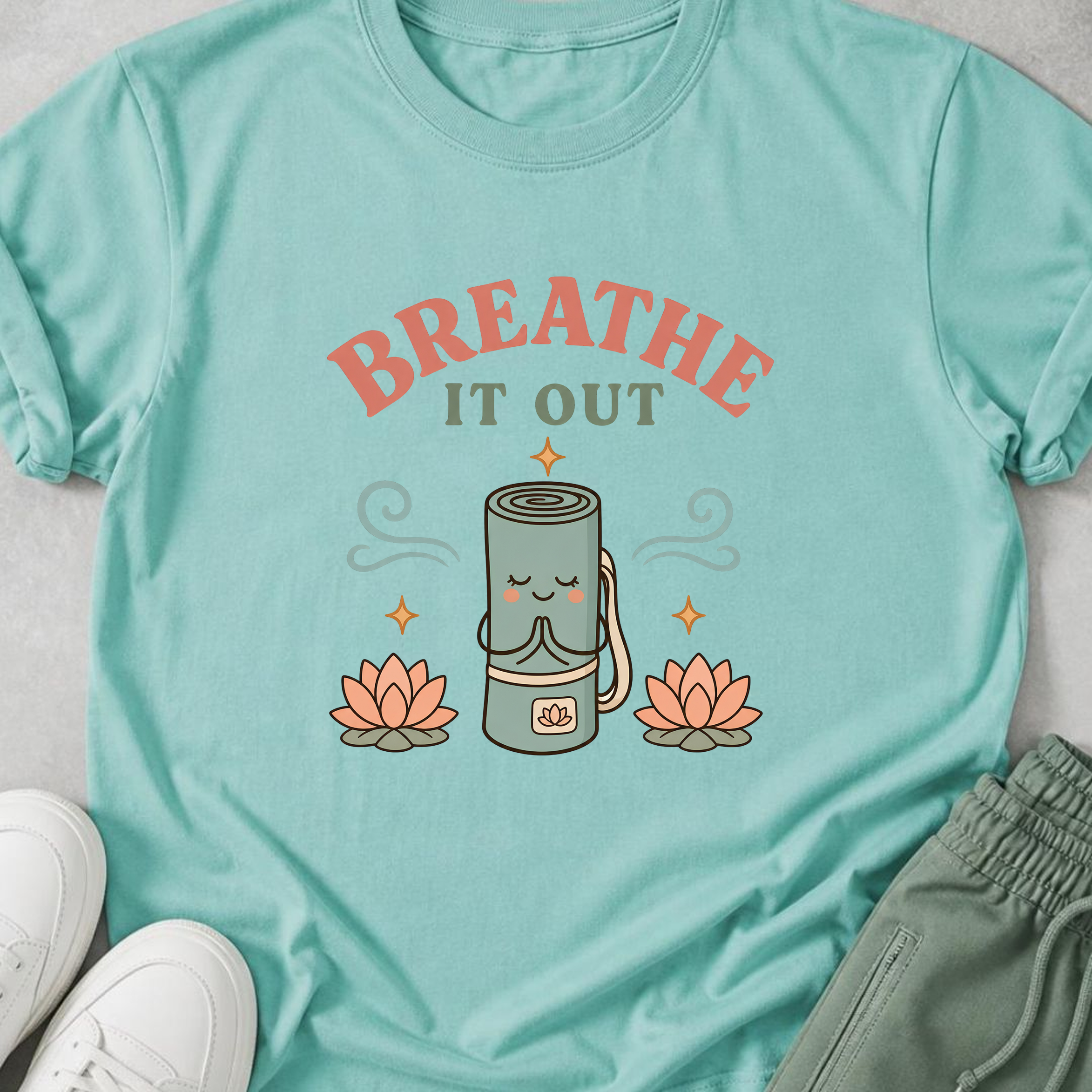 Breathe It Out Yoga T-Shirt.