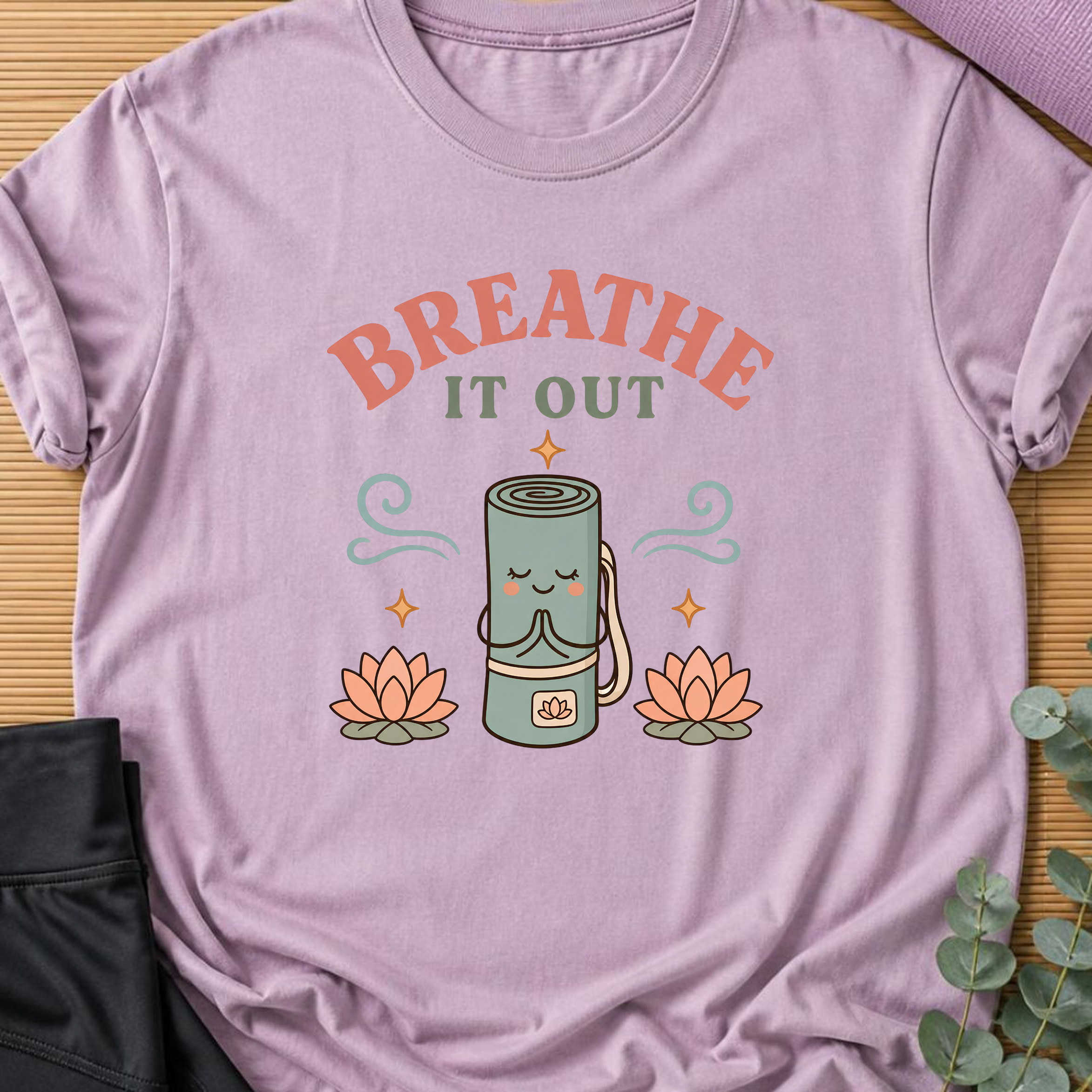 Breathe It Out Yoga T-Shirt.