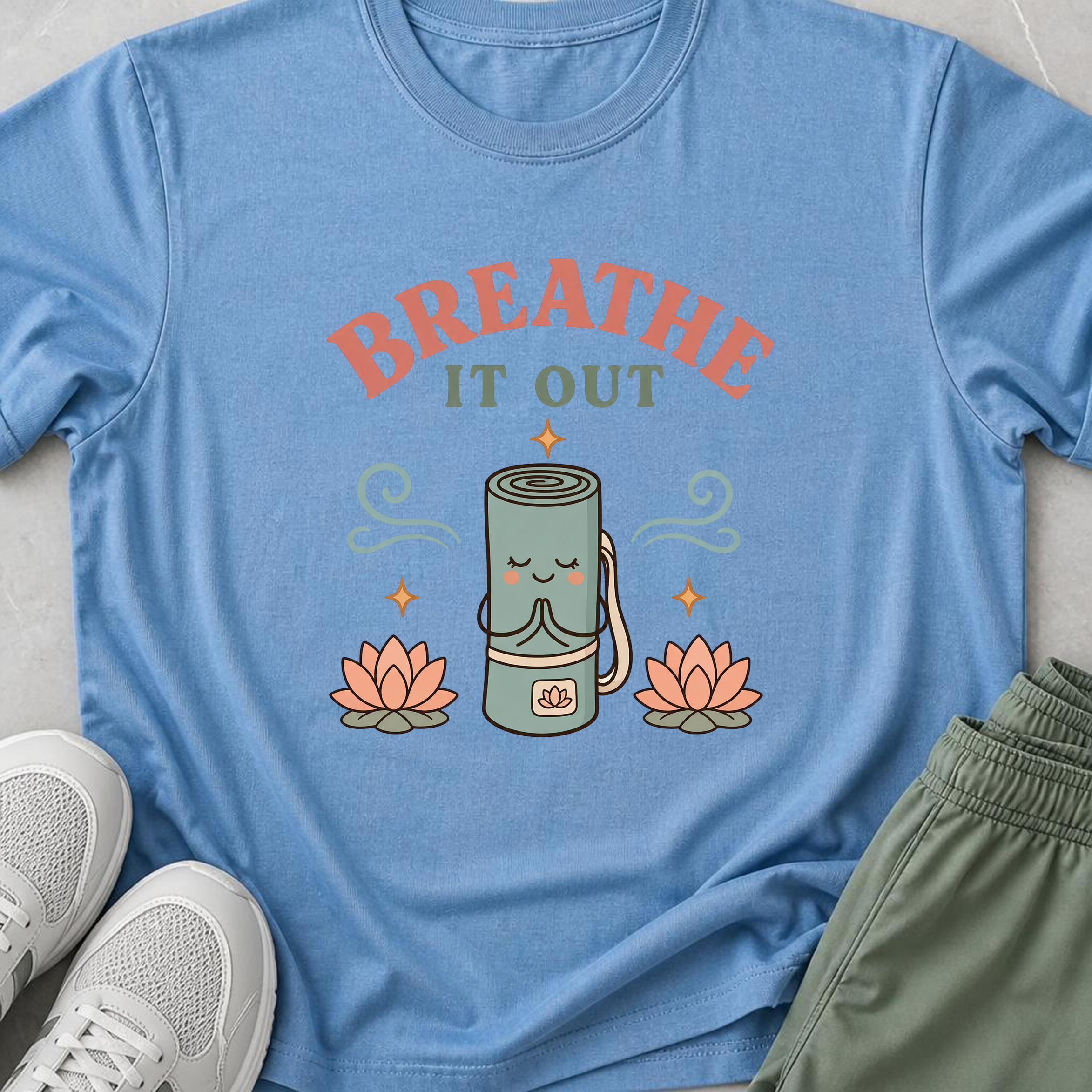 Breathe It Out Yoga T-Shirt.