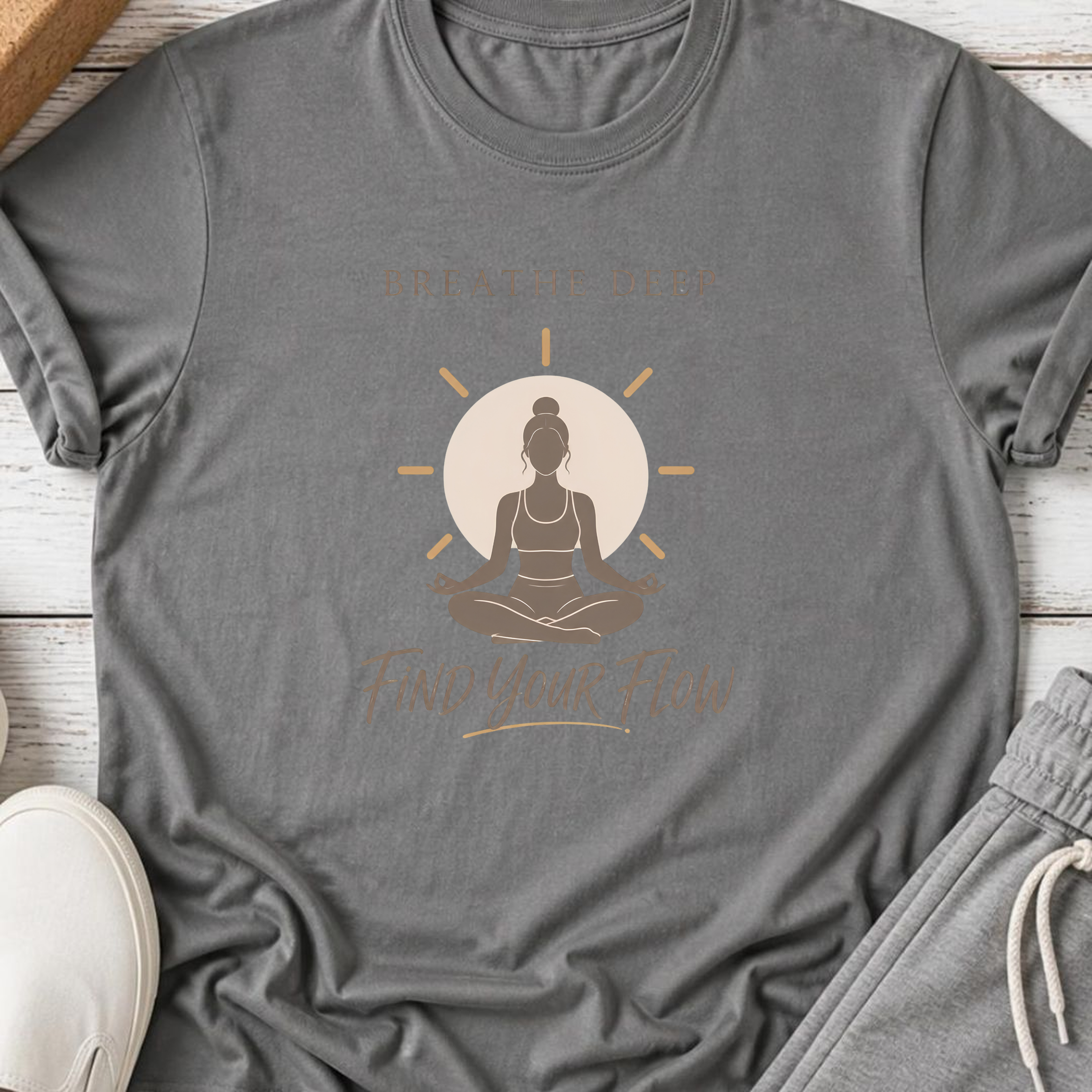Breathe Deep Find Your Flow T-Shirt.
