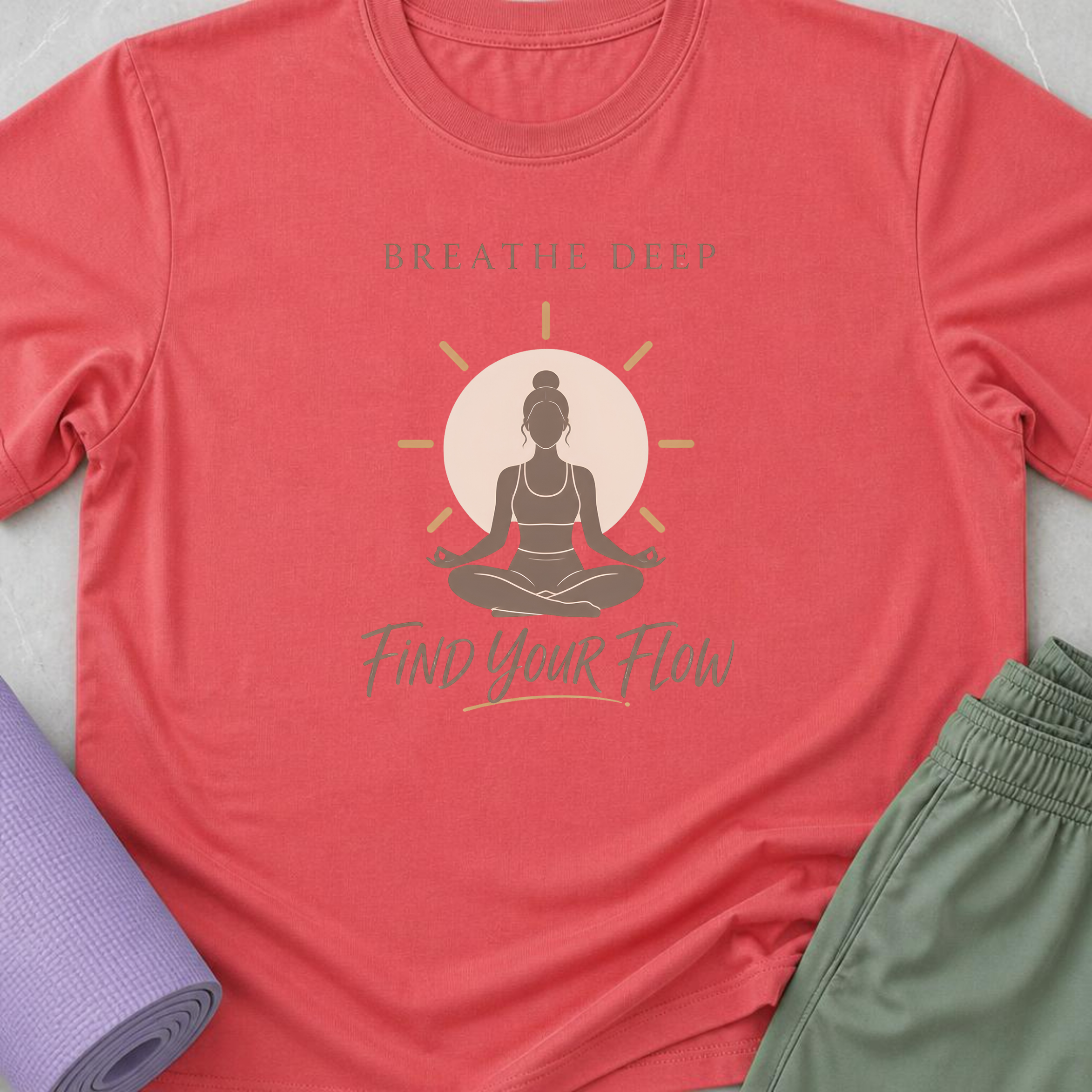 Breathe Deep Find Your Flow T-Shirt.