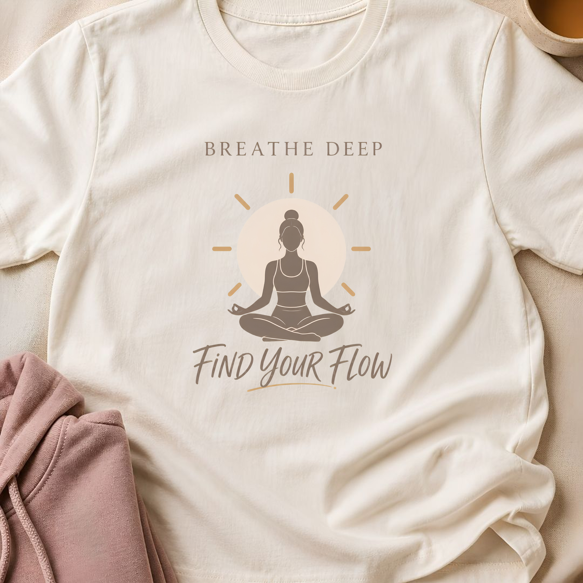 Breathe Deep Find Your Flow T-Shirt.
