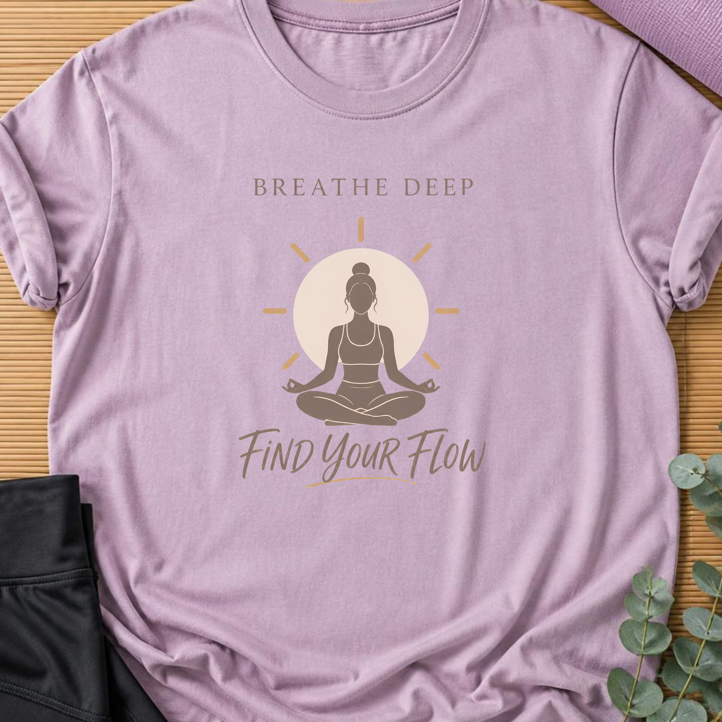 Breathe Deep Find Your Flow T-Shirt.