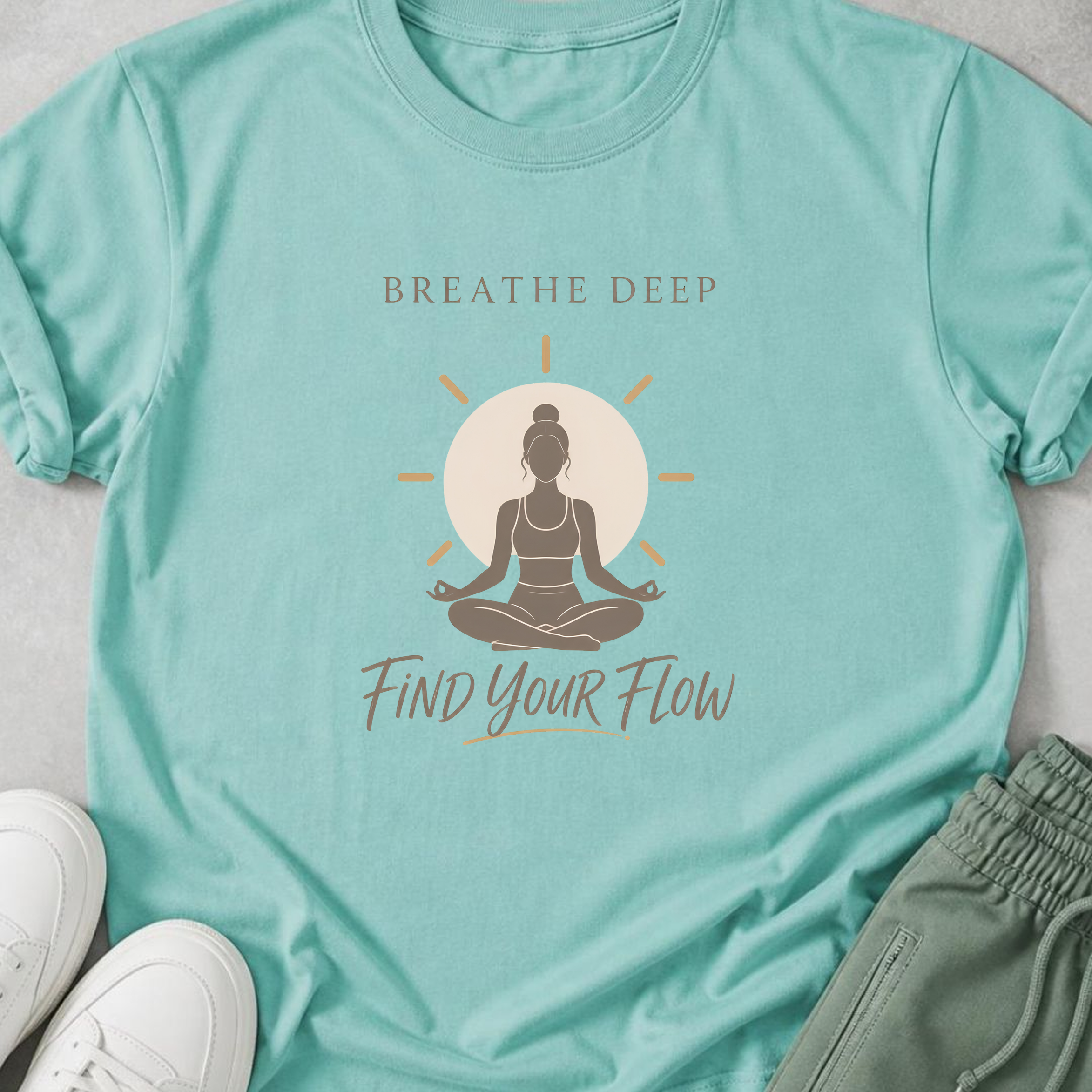 Breathe Deep Find Your Flow T-Shirt.