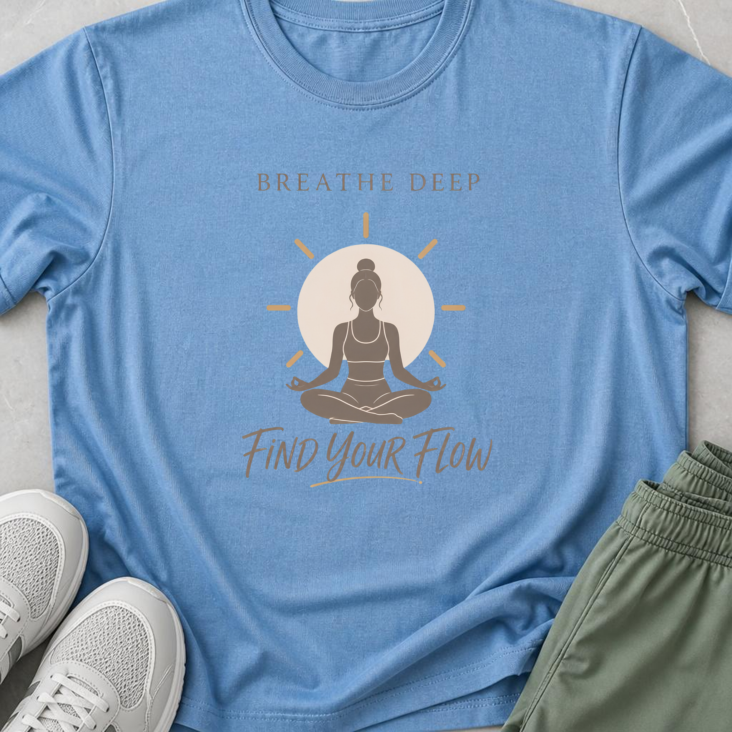 Breathe Deep Find Your Flow T-Shirt.