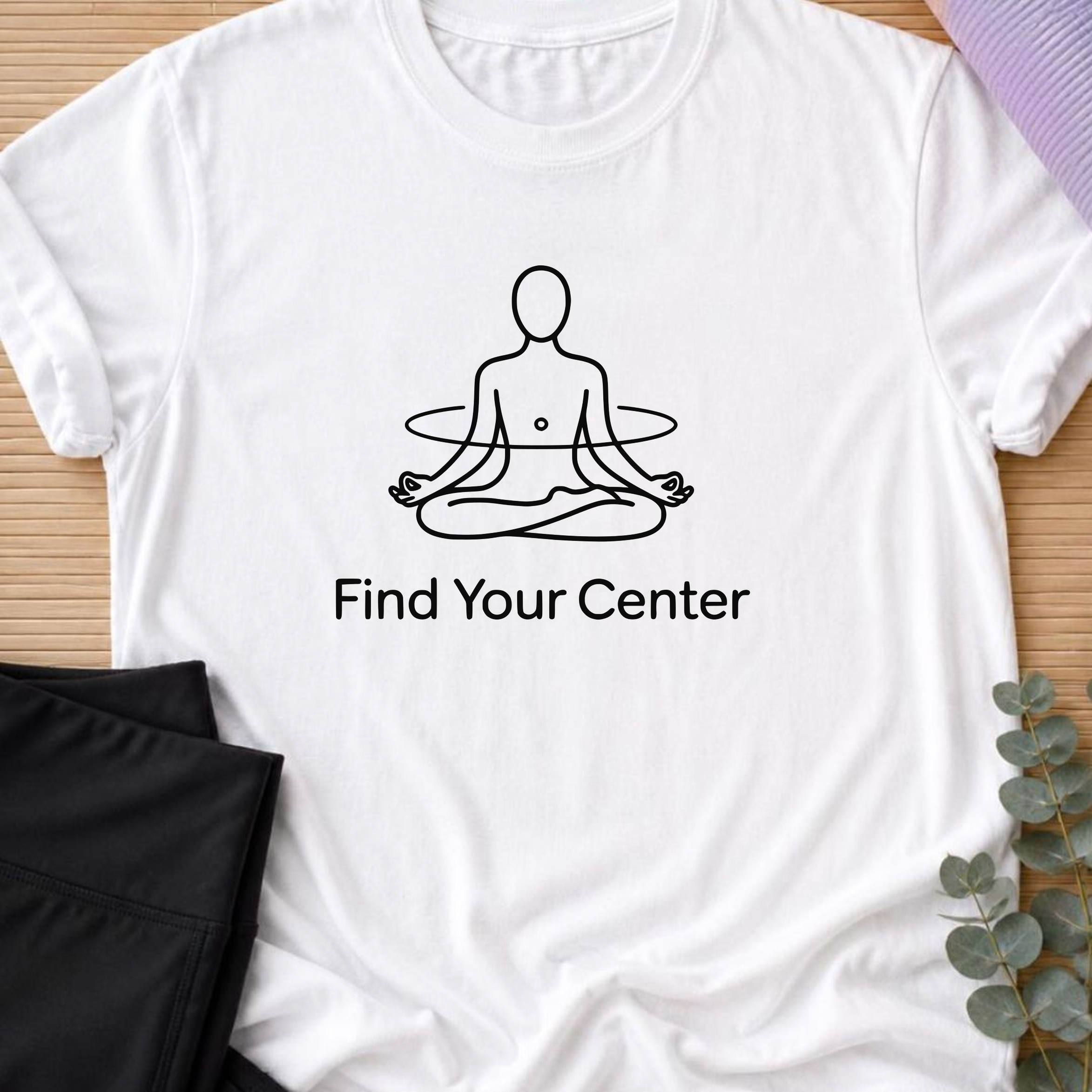 Exactly Where You Belong Yoga Shirt, Minimalist Meditating Mouse T-Shirt, Mindfulness Tee, Cute Wellness Gift for Women Yogi.