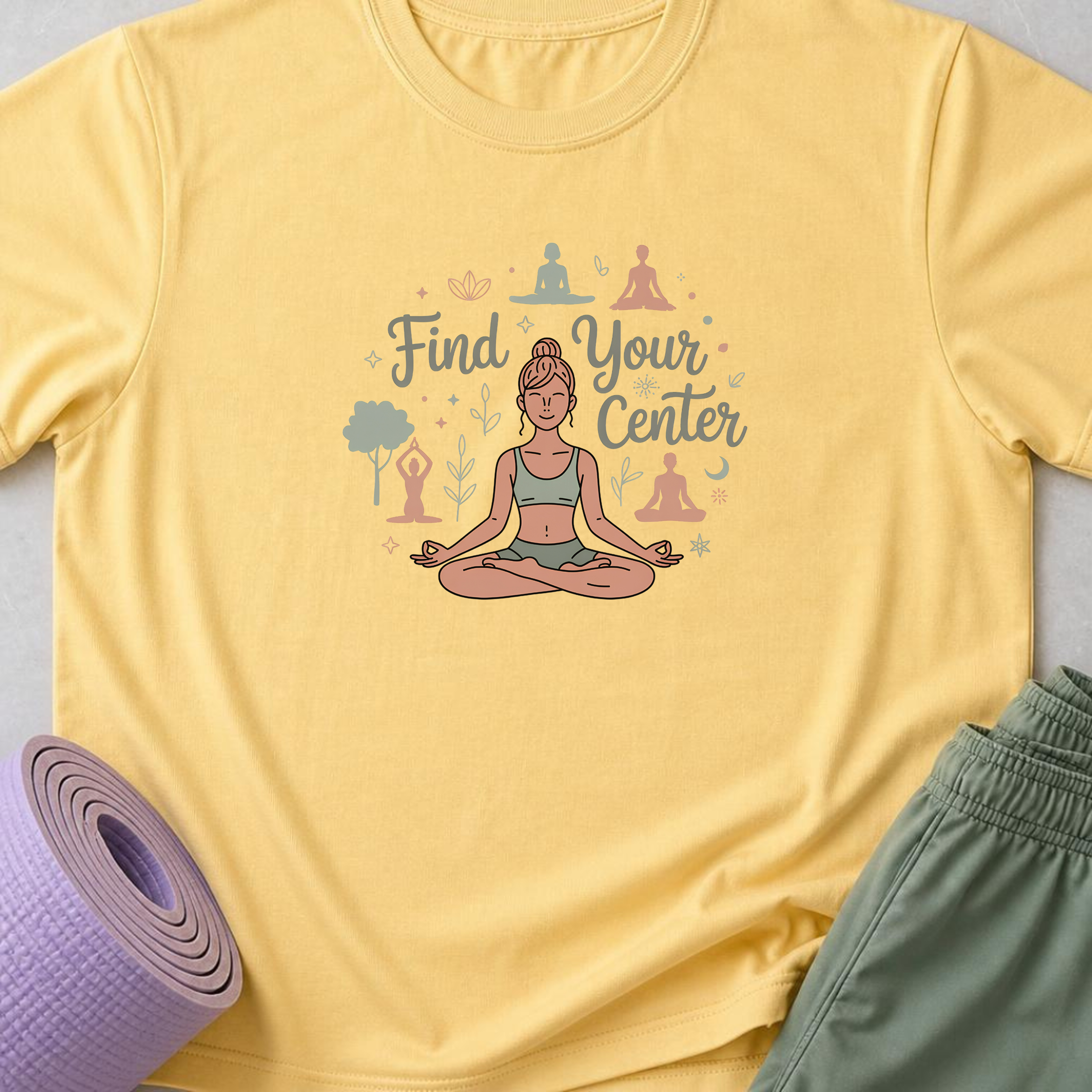 Find Your Center Yoga Shirt,