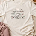 Find Your Center Yoga Shirt, Minimalist Meditation T-Shirt, Cute Boho Yogi Tee, Mindfulness Gift, Peaceful Wellness Shirt for Women.