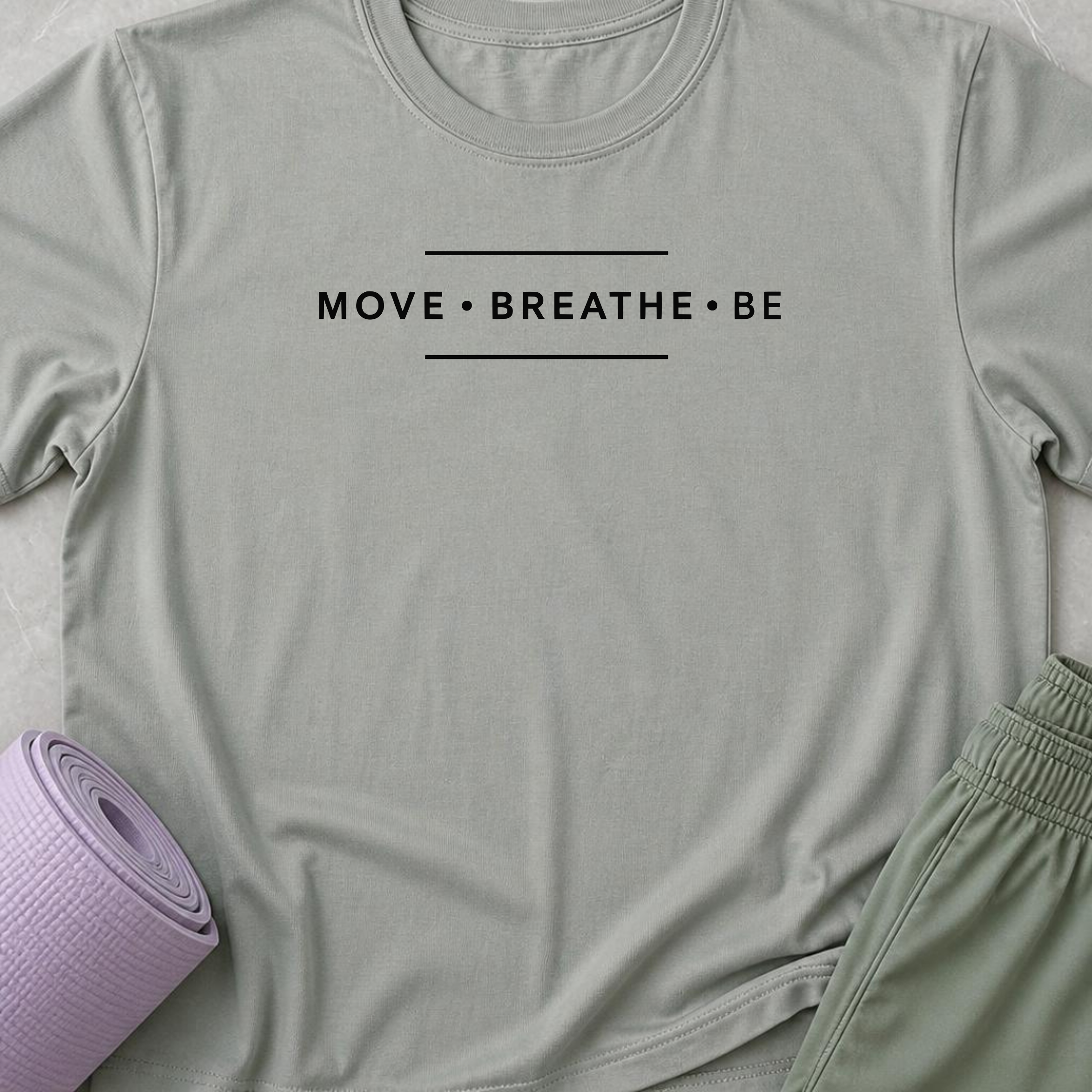 Move Breathe Be Yoga Shirt, Minimalist Wellness Tee, Meditation T-Shirt, Mindfulness Gift, Peaceful Yoga Lover Shirt.