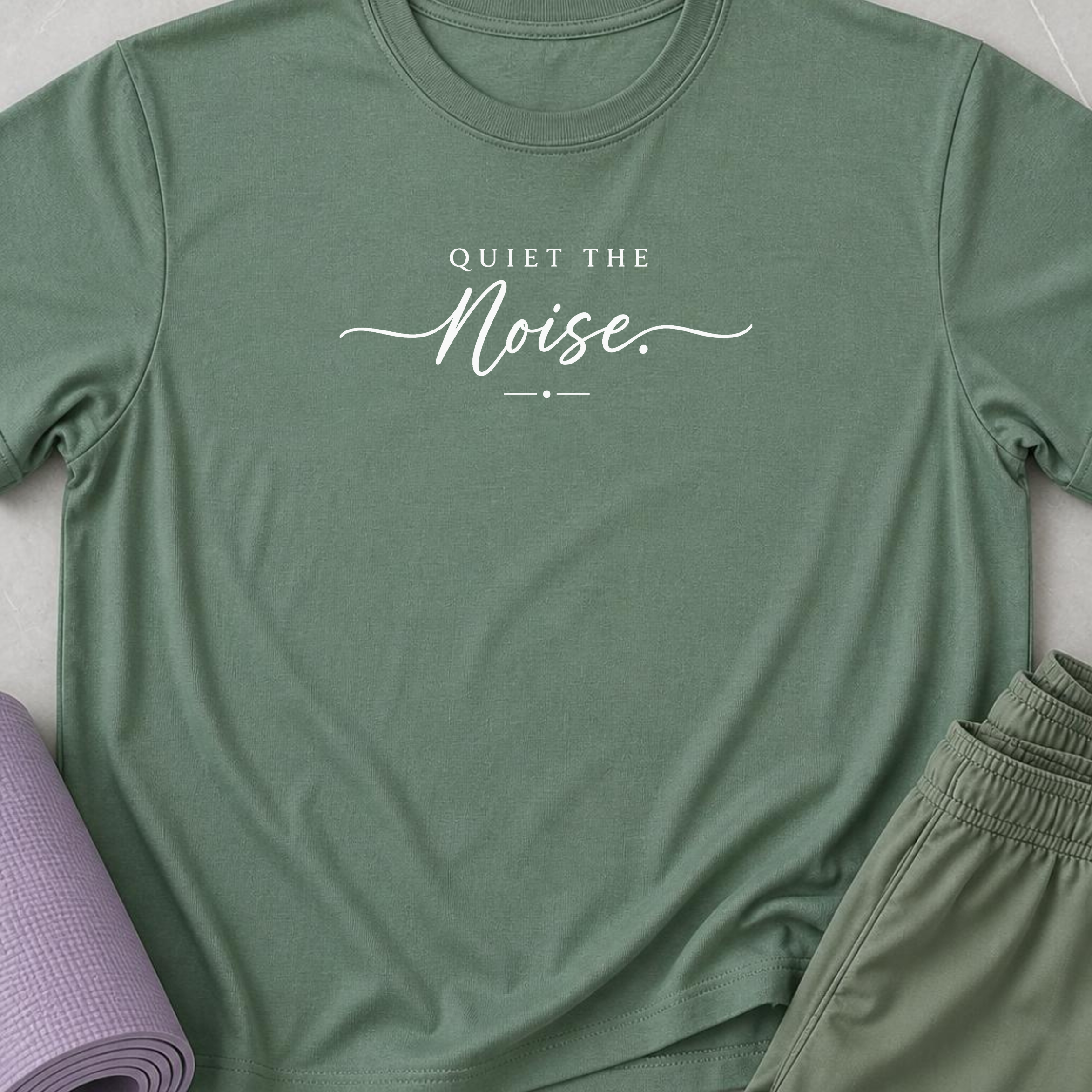 Quiet the Noise Yoga Shirt, Minimalist Meditation Tee, Mindfulness T-Shirt, Wellness Gift, Peaceful Yoga Lover Shirt